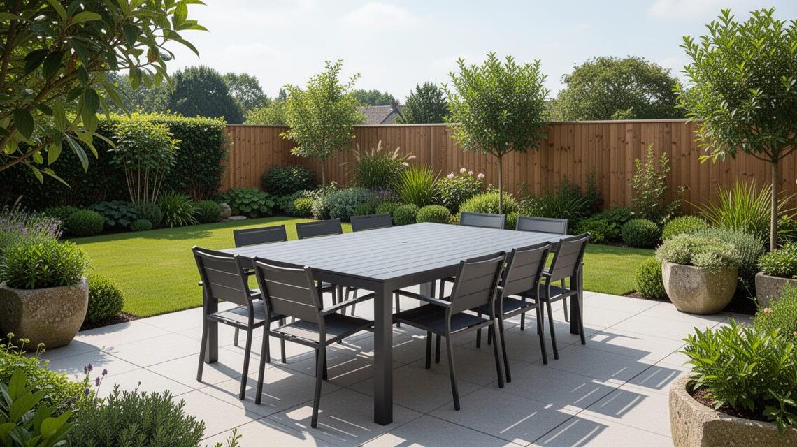 Mobilier de jardin : zoom sur les tables en métal et aluminium de la gamme Auchan